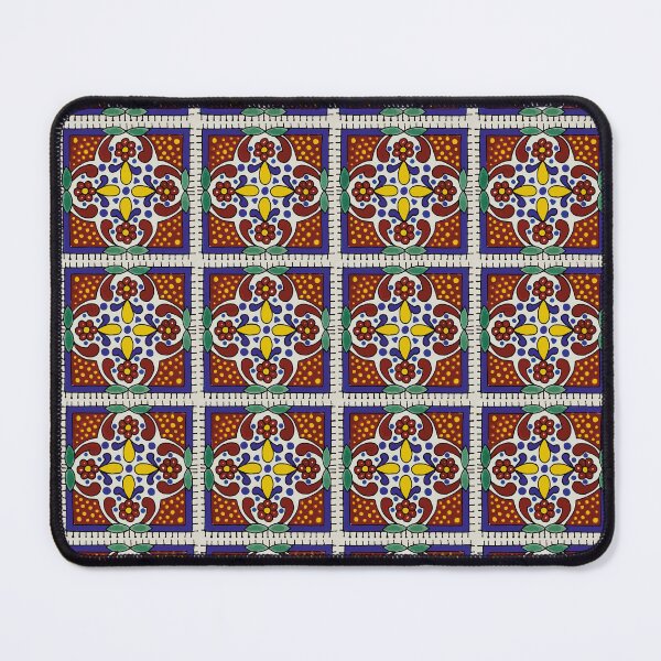 Item preview, Dots flowers folk art rustic talavera tile mexican typical backsplash designed and sold by T-Mex.