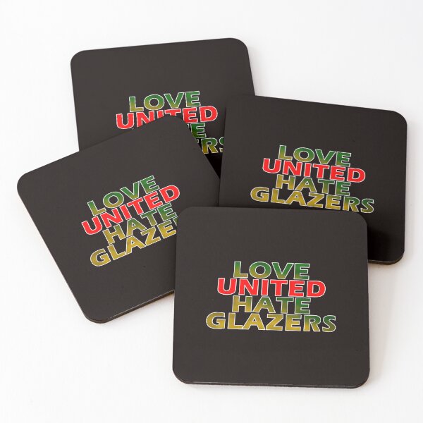 Item preview, LOVE UNITED HATE GLAZERS designed and sold by Footy Madness ⭐⭐⭐⭐⭐.