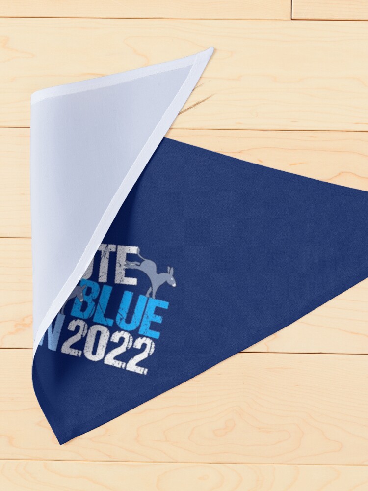 Alternate view of Vote Blue in 2022 Democrat Donkey Pet Bandana
