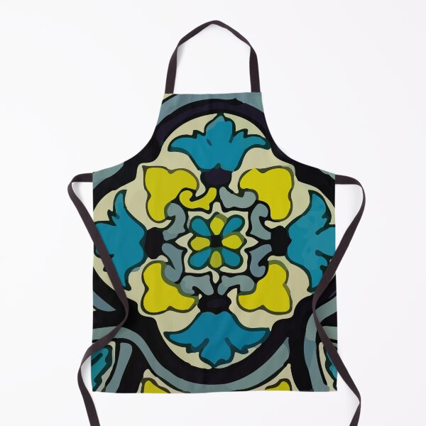 Item preview, Azulejo mexicano vintage damasco azul barroco designed and sold by T-Mex.