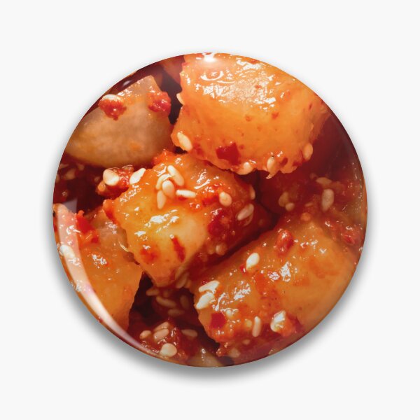 Item preview, Korean Pickled Radish Closeup Background Asian Food Lover designed and sold by foodiemarie.