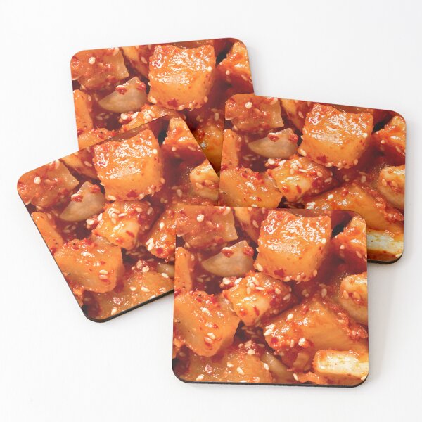 Item preview, Korean Pickled Radish Closeup Background Asian Food Lover designed and sold by foodiemarie.