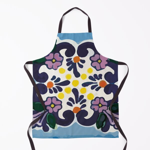 Item preview, Purple flowers traditional decorative mexican backyard tile designed and sold by T-Mex.