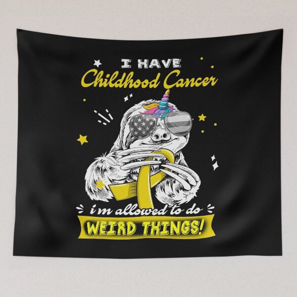 Item preview, Funny Sloth I Have Childhood Cancer I'm Allowed To Do Weird Things designed and sold by Kohend.