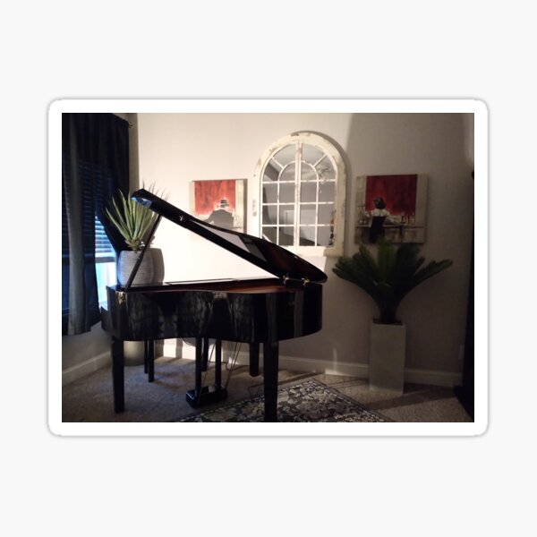 "Baby Grand piano photo" Sticker for Sale by melgoza | Redbubble