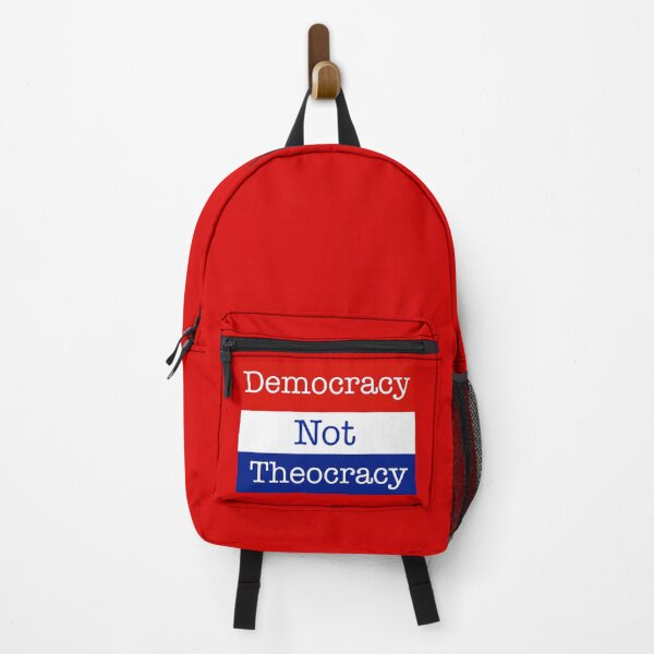 Item preview, Democracy not theocracy  designed and sold by Rachel the Artist .