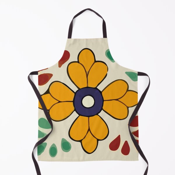 Item preview, Flower yellow cross talavera tile mexican ceramic designed and sold by T-Mex.
