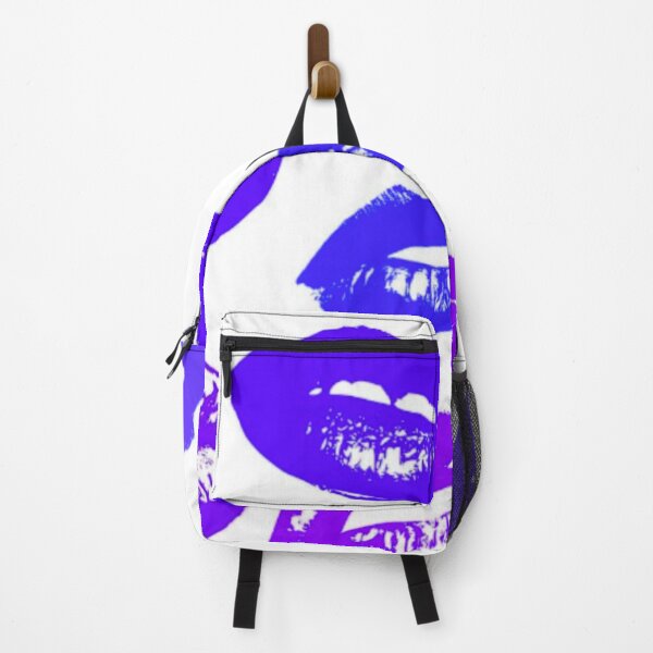 Item preview, Pop Art Inspired Lips - Blue and Purple designed and sold by TotallyRetroArt.