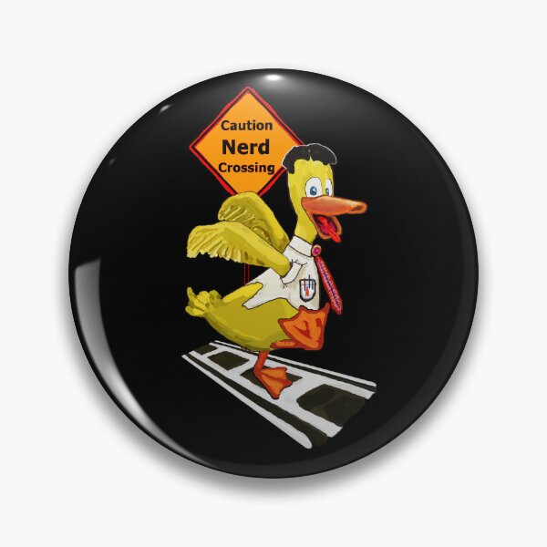 Item preview, Caution Nerd Crossing designed and sold by VerdeDoodleDuck.