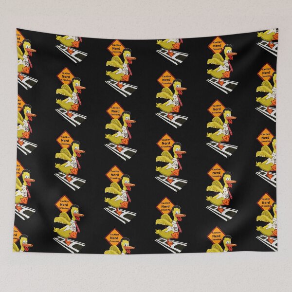 Item preview, Caution Nerd Crossing designed and sold by VerdeDoodleDuck.