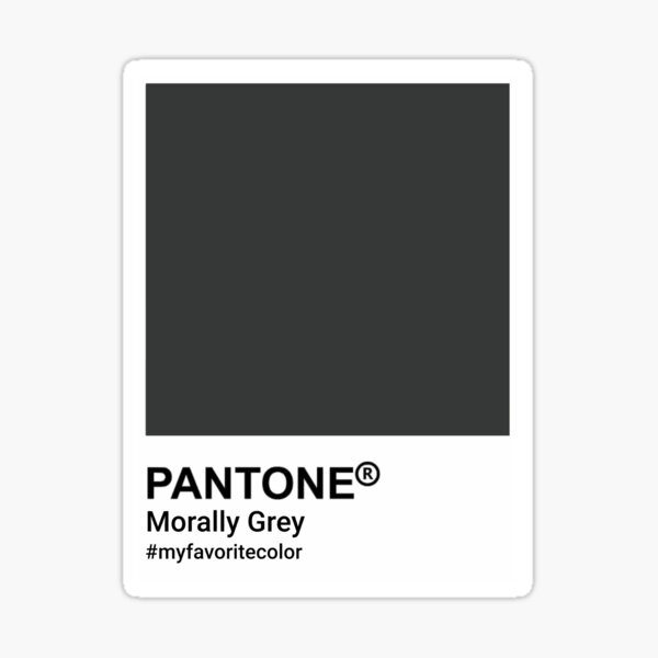 Morally Grey-Book Trope-Pantone Sticker