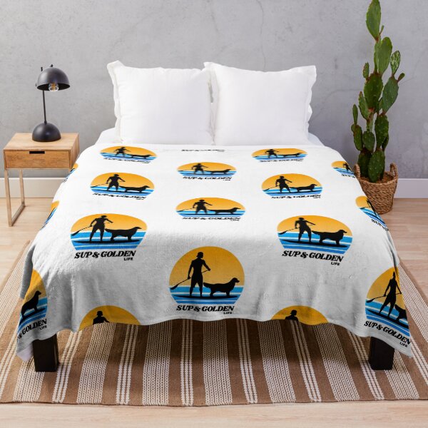 Item preview, SUP and Golden Life Paddleboarding Golden Retriever Dog Dad designed and sold by Guarddogdrive.