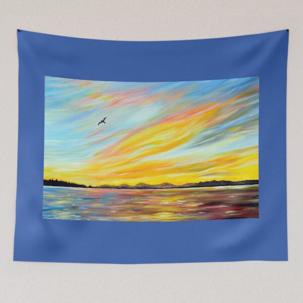 Item preview, Morning Ferry View Painting designed and sold by Art by Kirsten Sneath.