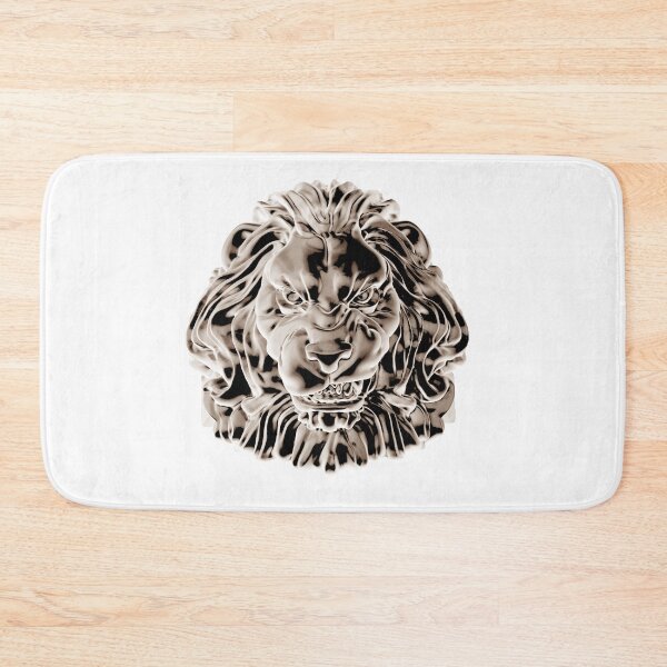Item preview, Fierce Metallic Lion – Powerful Roaring King Design designed and sold by Highlandkings.