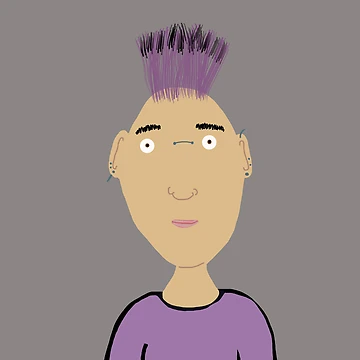 Artwork thumbnail, Purple Punk Rocker by RepeatCandy