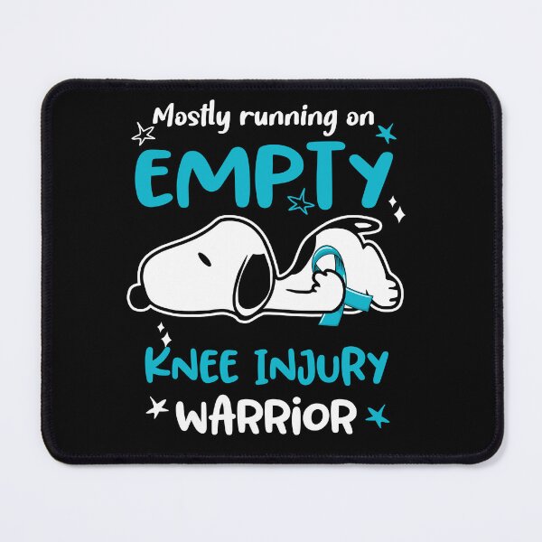 Item preview, Mostly Running on Empty Knee Injury Warrior designed and sold by Wlsnpeggy.