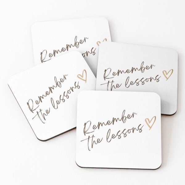 Item preview, Remember the Lessons Inspirational Quote designed and sold by LazyCho.