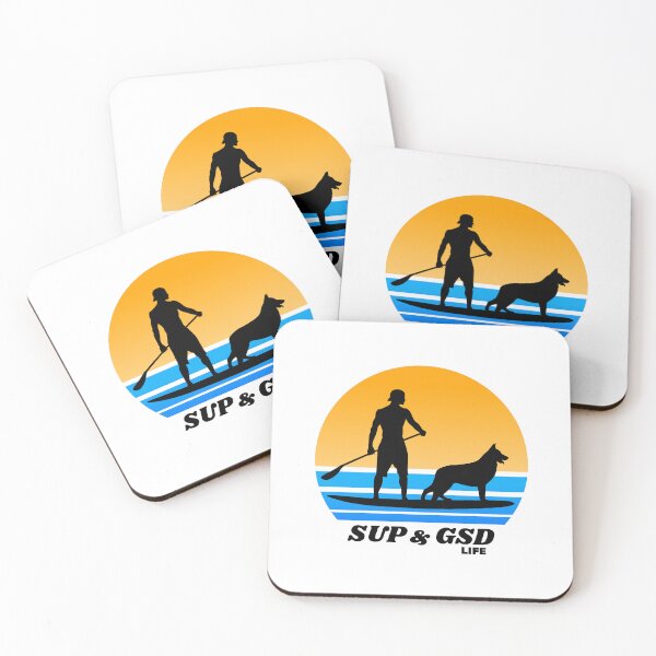 Item preview, SUP and GSD Life Paddleboarding German Shepherd Dog Dad designed and sold by Guarddogdrive.