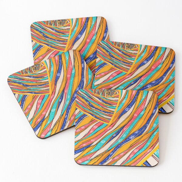 Item preview, Jazzy Squiggle Abstract Art - Line and Marbling designed and sold by The Arctic.