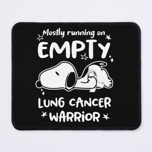 Item preview, Mostly Running on Empty Lung Cancer Warrior designed and sold by Wlsnpeggy.