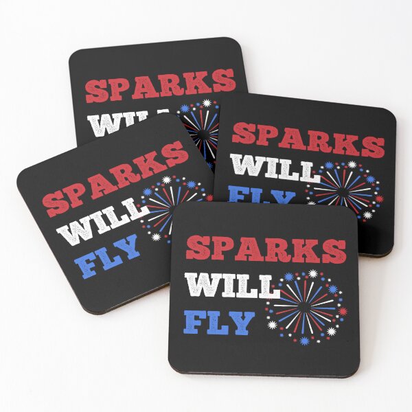 Item preview, Sparks Will Fly Funny 4th of July Fireworks USA designed and sold by StudioTina.