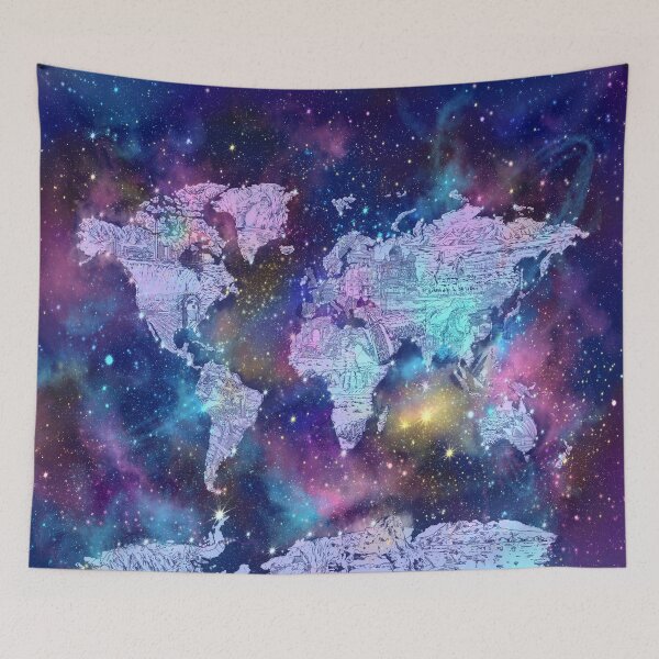 Item preview, world map designed and sold by BekimART.