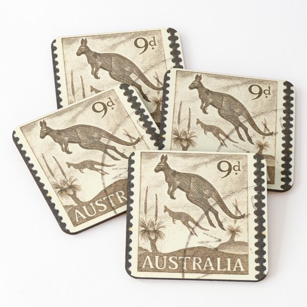 Item preview,  Classic  Kangaroo Stamp designed and sold by 2AGoodHome.