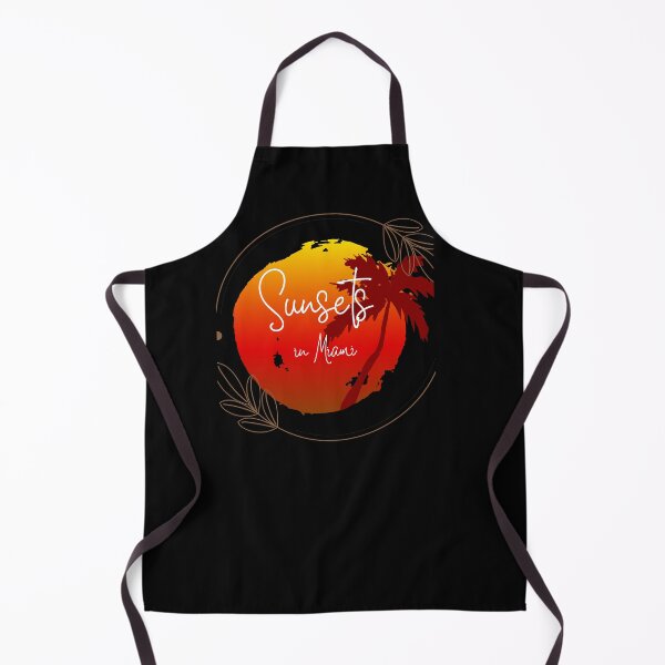 Item preview, Round orange Sunset in Miami designed and sold by PalomaHealing24.