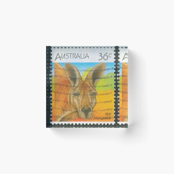 Item preview, Painting of Red Kangaroo 36c Stamp designed and sold by 2AGoodHome.