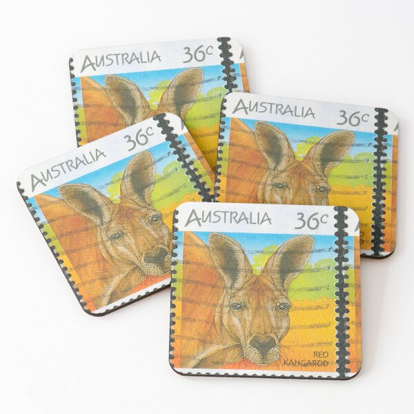 Item preview, Painting of Red Kangaroo 36c Stamp designed and sold by 2AGoodHome.