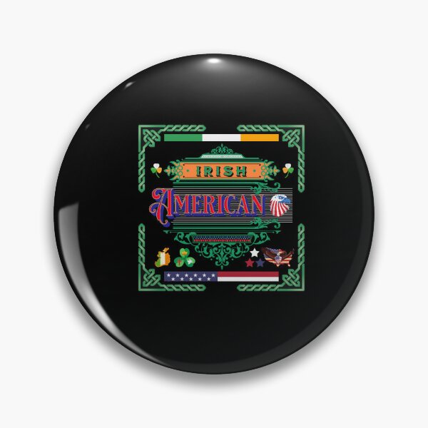 Item preview, Irish American Celtic Frame Map Eagle Shamrock designed and sold by IrishPOD.