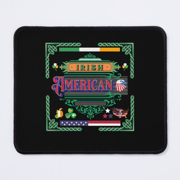 Item preview, Irish American Celtic Frame Map Eagle Shamrock designed and sold by IrishPOD.