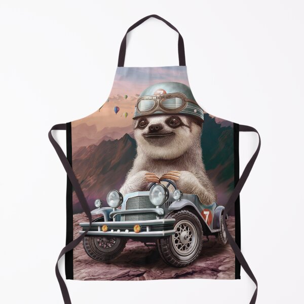 Item preview, SLOTH ON RACING CAR designed and sold by Jumali Katani.
