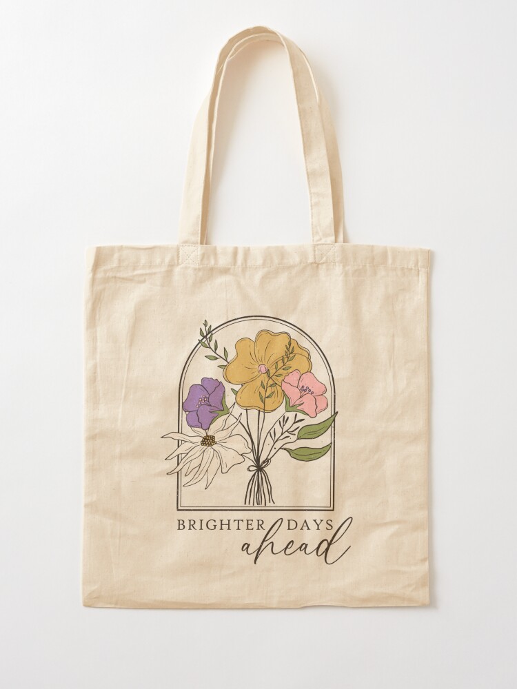 Floral Tote Bag - Flower, Wildflower, Canvas Tote Bag with Zipper, Large,  Fabric Shoulder Bag