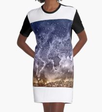 Weltkarte T-Shirt Kleid
