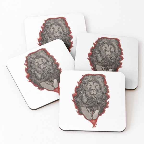 Item preview, red lion designed and sold by Dsn-art-1hicham.