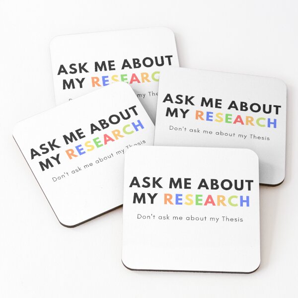 Item preview, Ask me about my Research, Don't ask me about my Thesis designed and sold by TheCellDesigns.