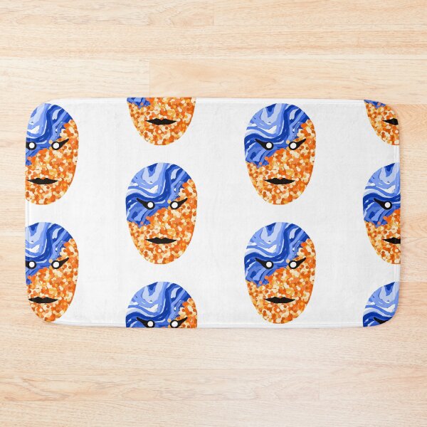 Item preview, Blue Orange Rounded Face Mask- A designed and sold by UsumStudy.