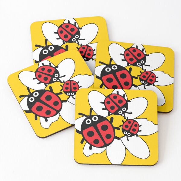 Item preview, Kids Ladybirds Ladybugs - Coccinellidae Beetle - Red And Black Ladybugs - Sweet Kids Gifts designed and sold by happygiftideas.