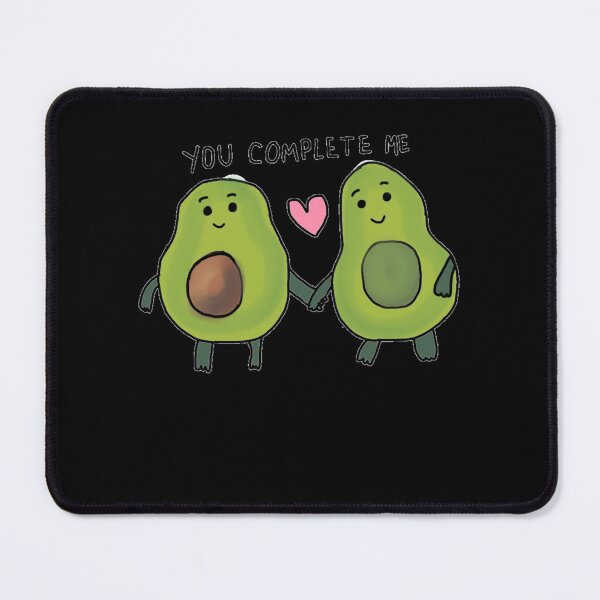 Item preview, you complete me avocado Sticker designed and sold by TinaHeaney.