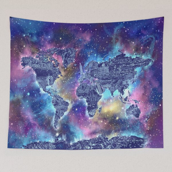 Item preview, world map designed and sold by BekimART.