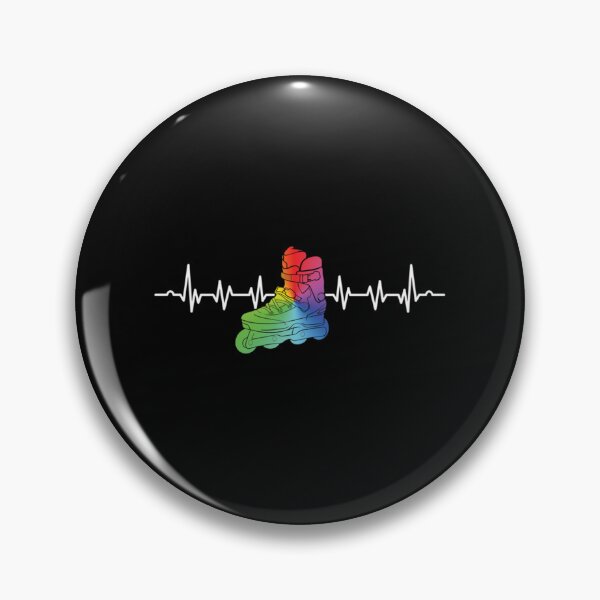 Item preview, Inline Skate Heartbeat  For Skater Inline Skate Gifts Classic T-Shirt designed and sold by dianesandraon.