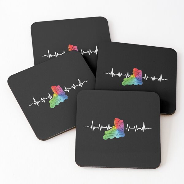 Item preview, Inline Skate Heartbeat  For Skater Inline Skate Gifts Classic T-Shirt designed and sold by dianesandraon.