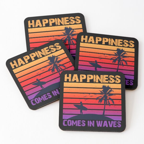 Item preview, HAPPINESS COMES IN WAVES designed and sold by lukas69graphic.