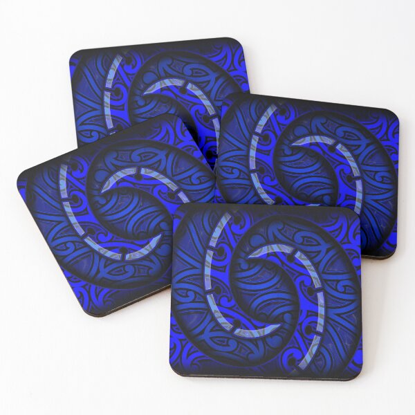 Item preview, TNT - SPIRAL WITH KOWHAIWHAI - BLUE designed and sold by TNT-STYLEZ.