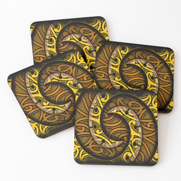 Item preview, TNT - SPIRAL WITH KOWHAIWHAI - YELLOW designed and sold by TNT-STYLEZ.