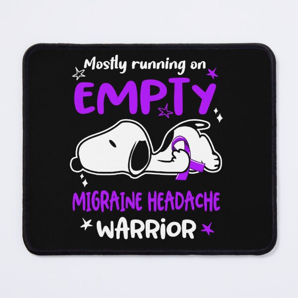 Item preview, Mostly Running on Empty Migraine Headache Warrior designed and sold by Wlsnpeggy.