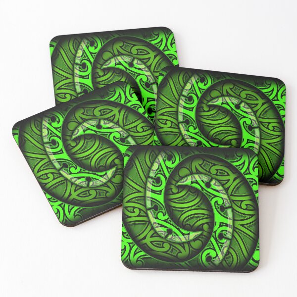 Item preview, TNT - SPIRAL WITH KOWHAIWHAI - GREEN designed and sold by TNT-STYLEZ.