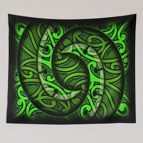 Item preview, TNT - SPIRAL WITH KOWHAIWHAI - GREEN designed and sold by TNT-STYLEZ.