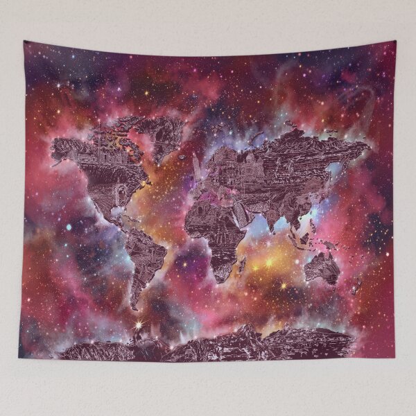Item preview, world map designed and sold by BekimART.